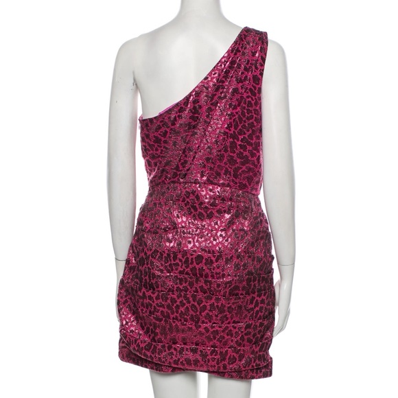 Ramy Brook one shoulder pink cocktail dress - Picture 7 of 7